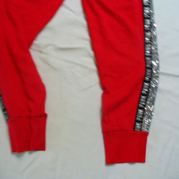 VICTORIA'S SECRET SET track Suit Joggers Hoody Red NWOT Size L - Picture 12 of 13